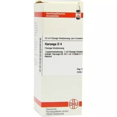 HARONGA D 4 skiedimas, 50 ml HARONGA D 4 skiedimas, 50 ml