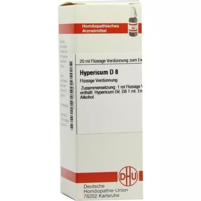 HYPERICUM D 8 Skiedimas, 20 ml HYPERICUM D 8 Skiedimas, 20 ml