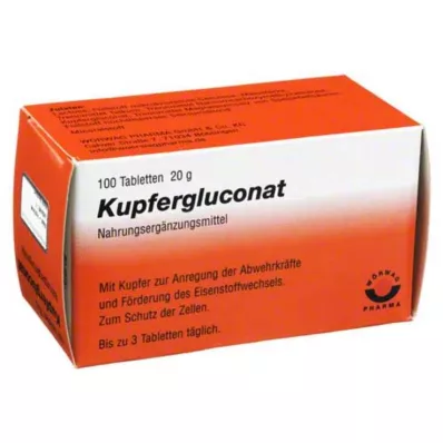 KUPFERGLUCONAT Tabletės, 100 vnt