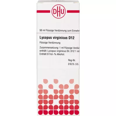 LYCOPUS VIRGINICUS D 12 Skiedimas, 50 ml LYCOPUS VIRGINICUS D 12 Skiedimas, 50 ml