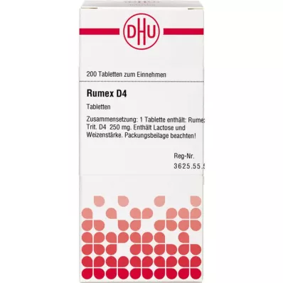 RUMEX D 4 tabletės, 200 vnt