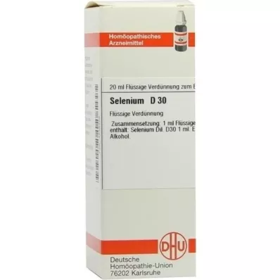 SELENIUM D 30 Skiedimas, 20 ml