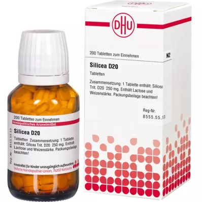 SILICEA D 20 tablečių, 200 vnt