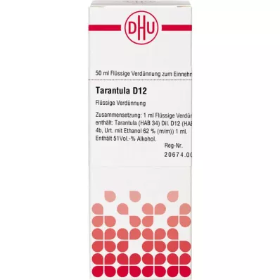 TARANTULA D 12 Skiedimas, 50 ml