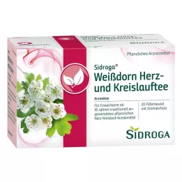 SIDROGA Gudobelės širdies ir kraujotakos arbatos filtrų maišeliai, 20X1,5 g