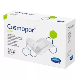 COSMOPOR sterilus žaizdos tvarstis 6x10 cm, 25 vnt
