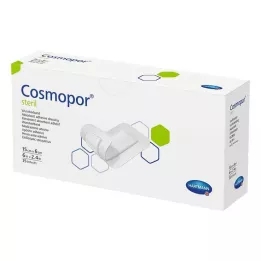 COSMOPOR sterilus žaizdos tvarstis 6x15 cm, 25 vnt