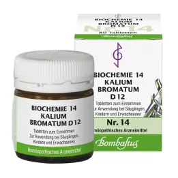 BIOCHEMIE 14 Kalium bromatum D 12 tablečių, 80 vnt