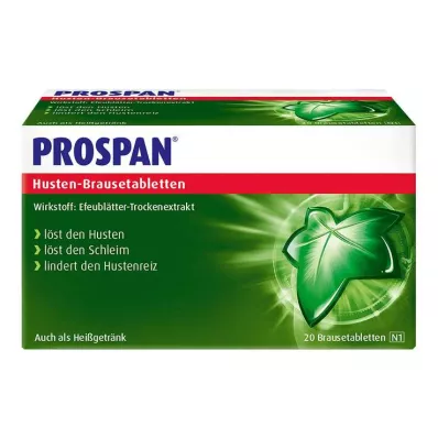 PROSPAN Šnypščiosios tabletės nuo kosulio, 20 vnt