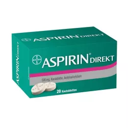 ASPIRIN Tiesiogiai kramtomosios tabletės, 20 vnt