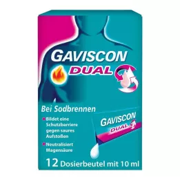 GAVISCON Dual 500mg/213mg/325mg Susp., 12X10 ml