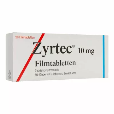 ZYRTEC Plėvele dengtos tabletės, 20 vnt