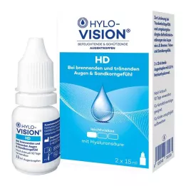HYLO-VISION HD Akių lašai, 2X15 ml