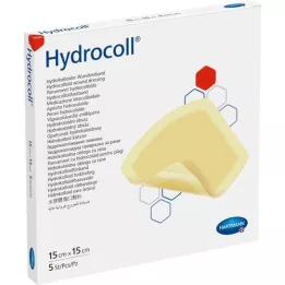 HYDROCOLL Žaizdas 15x15 cm, 5 vnt