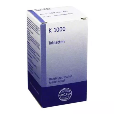 K 1000 tablečių, 100 vnt