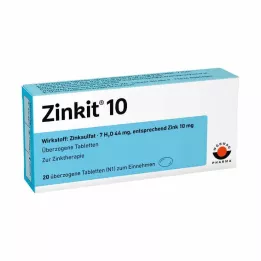 ZINKIT 10 dengtų tablečių, 20 vnt