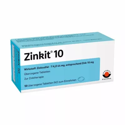 ZINKIT 10 dengtų tablečių, 100 vnt ZINKIT 10 dengtų tablečių, 100 vnt