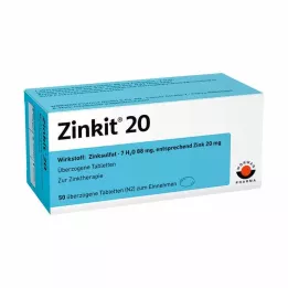 ZINKIT 20 dengtų tablečių, 50 vnt