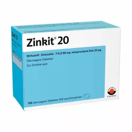 ZINKIT 20 dengtų tablečių, 100 vnt