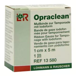 OPRACLEAN Marlės tvarstis tamponui su jodoformu 1 cm x 5 m, 1 vnt
