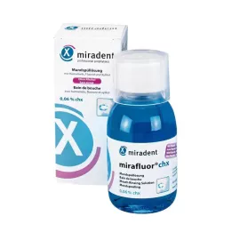 MIRADENT Burnos skalavimo skystis mirafluor CHX 0,06%, 100 ml