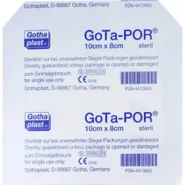 Gota-Por žaizdų tinkas sterilus 80x100 mm, 1 vnt