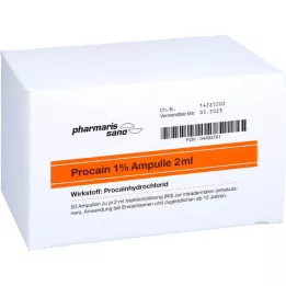 PROCAIN Röwo 1% ampulės 2 ml, 50X2 ml