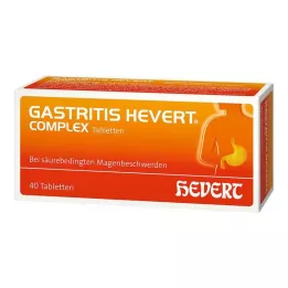 GASTRITIS HEVERT Kompleksinės tabletės, 40 vnt