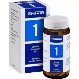 BIOCHEMIE Orthim 1 Calcium fluoratum D 12 tabletės, 400 vnt