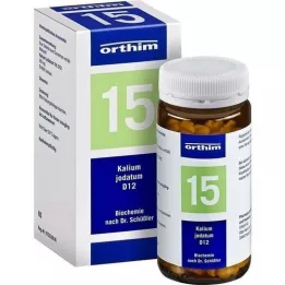 BIOCHEMIE Orthim 15 potassium iodatum D 12 tabletės, 400 vnt