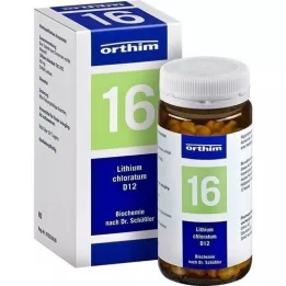 BIOCHEMIE Orthim 16 Lithium chloratum D 12 tabletės, 400 vnt