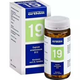 BIOCHEMIE Orthim 19 Cuprum arsenicosum D 12 tablečių, 400 vnt