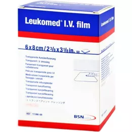 LEUKOMED I.V. plėvelinis tinkas, 50 vnt