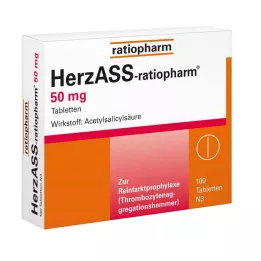 HERZASS-ratiopharm 50 mg tabletės, 100 vnt