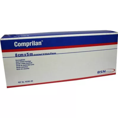 COMPRILAN elastinis tvarstis 8 cmx5 m, 10 vnt
