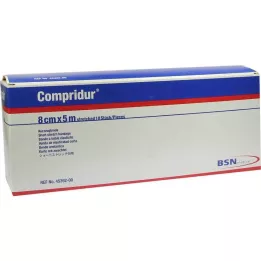 COMPRIDUR Kompresinis tvarstis 8 cmx5 m, 10 vnt