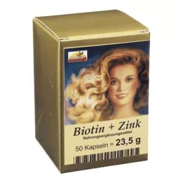 BIOTIN PLUS Cinko plaukų kapsulės, 50 vnt