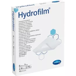 HYDROFILM Skaidrus tvarstis 6x7 cm, 10 vnt