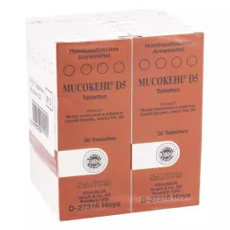 MUCOKEHL Tabletės D 5, 10X20 vnt