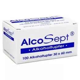 ALKOHOLTUPFER Alcosept, 100 vnt