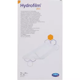 HYDROFILM Plius skaidrus tvarstis 10x20 cm, 5 vnt