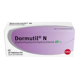 DORMUTIL N Tabletės, 20 vnt