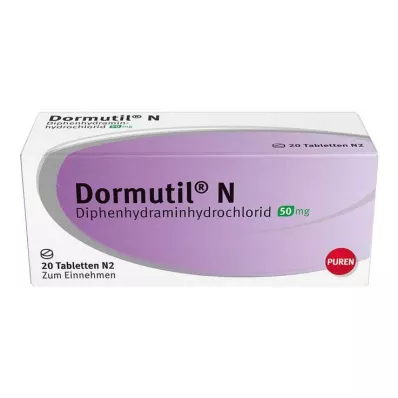 DORMUTIL N Tabletės, 20 vnt DORMUTIL N Tabletės, 20 vnt
