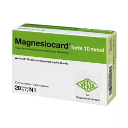 MAGNESIOCARD forte 10 mmol milteliai geriamajam tirpalui, 20 vnt