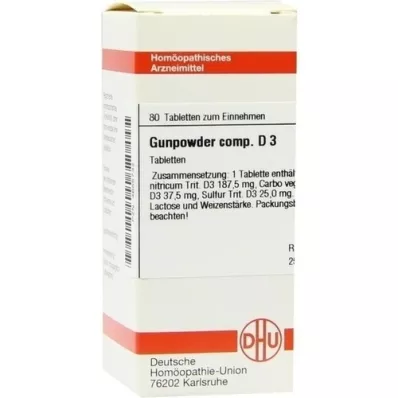 GUNPOWDER komp.D 3 tabletės, 80 vnt GUNPOWDER komp.D 3 tabletės, 80 vnt