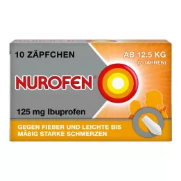 NUROFEN Junior 125 mg žvakutės, 10 vnt
