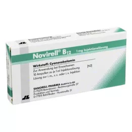 NOVIRELL B12 1 mg injekcinis tirpalas, 10X1 ml