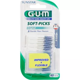 GUM Minkšti kirtikliai x dideli, 40 vnt