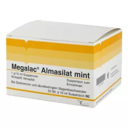 MEGALAC Almasilat mėtų suspensija, 50X10 ml