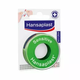 HANSAPLAST Fiksacinis pleistras Sensitive 1,25 cm x 5 m, 1 vnt